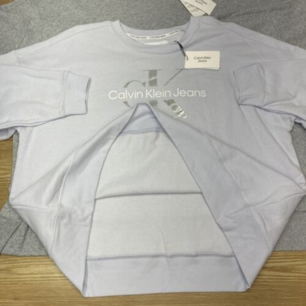 CK Calvin Klein Jeans Sweater Lot of 2 Womens 2X Fleece Pullover Sweatshirt NWT - Picture 5 of 16